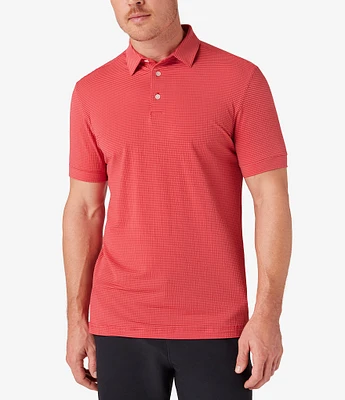 Mizzen+Main Performance Stretch Copa Seersucker Short Sleeve Polo Shirt