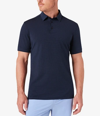 Mizzen+Main Performance Stretch Copa Seersucker Short Sleeve Polo Shirt
