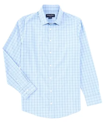 Mizzen+Main Performance Stretch Leeward Danbury Plaid Long Sleeve Woven Shirt