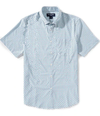 Mizzen+Main Performance Stretch Leeward Foulard Print Short Sleeve Woven Shirt