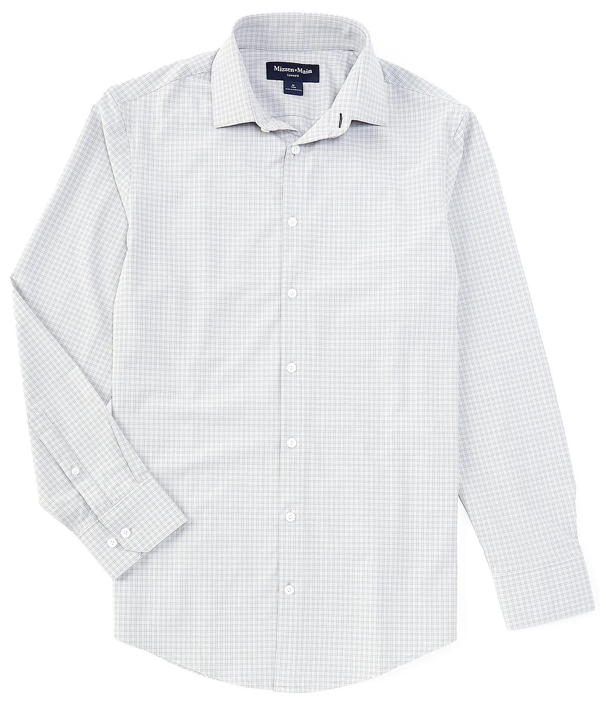 Mizzen+Main Performance Stretch Leeward Joel Plaid Long Sleeve Woven Shirt