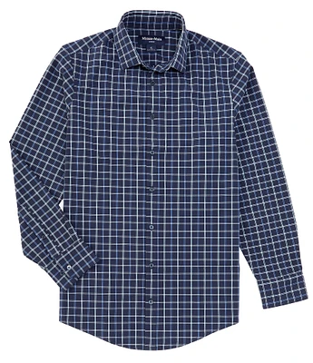 Mizzen+Main Performance Stretch Leeward Stewart Plaid Long Sleeve Woven Shirt