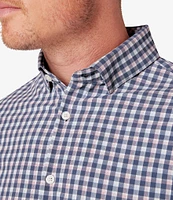 Mizzen+Main Performance Stretch Leeward Todos Gingham Long Sleeve Woven Shirt