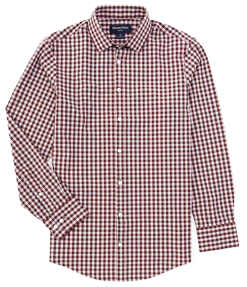 Mizzen+Main Performance Stretch Leeward Todos Plaid Long Sleeve Woven Shirt