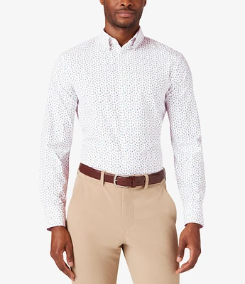 Mizzen+Main Performance Stretch Leeward Tulip Print Long Sleeve Woven Shirt