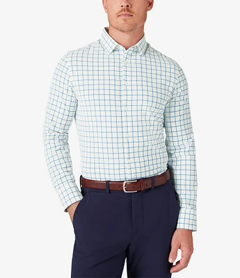 Mizzen+Main Performance Stretch Monaco Plaid Long Sleeve Woven Shirt