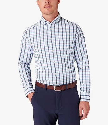 Mizzen+Main Performance Stretch Vargas Plaid Long-Sleeve Woven Shirt