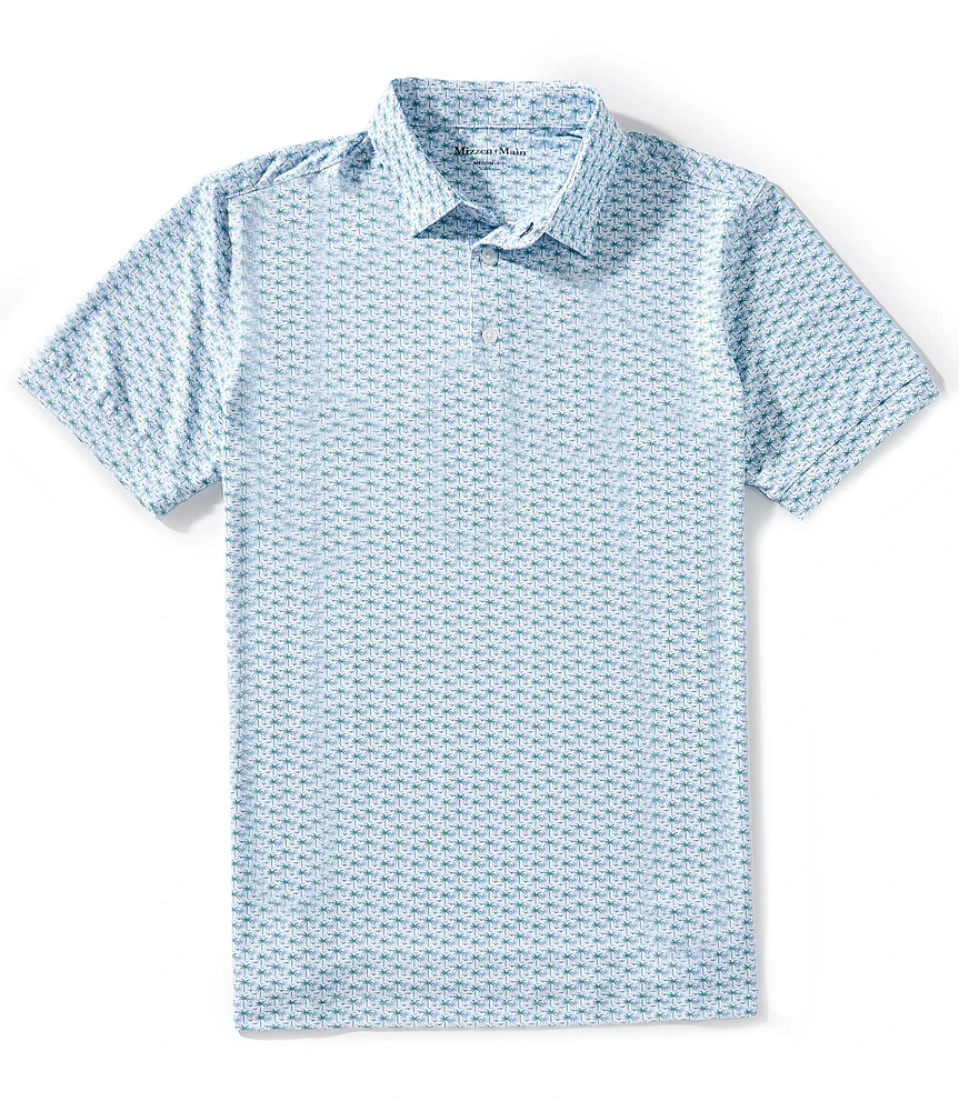 Mizzen+Main Performance Stretch Versa Island Time Short Sleeve Polo Shirt