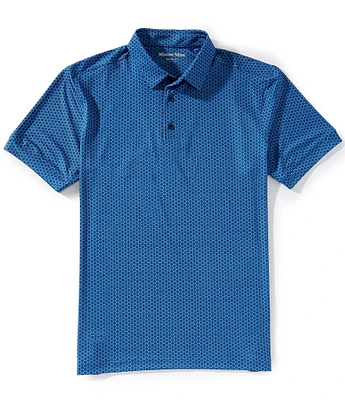 Mizzen+Main Performance Stretch Versa Printed Short Sleeve Polo Shirt