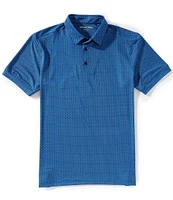 Mizzen+Main Performance Stretch Versa Printed Short Sleeve Polo Shirt