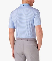 Mizzen+Main Performance Stretch Versa Stripe Short Sleeve Polo Shirt