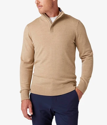 Mizzen+Main Preston Merino Wool Quarter-Zip Pullover