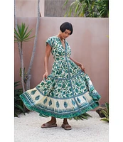 Mo Maya Mojo Flare Midi Dress