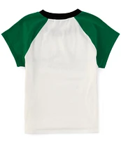 Moa Moa Big Girls 7-16 Raglan-Sleeve New York Color Block T-Shirt