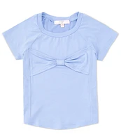 Moa Moa Big Girls 7-16 Short Sleeve Tie-Front T-Shirt