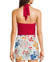 Moa Moa Halter Neck Tie Back Top