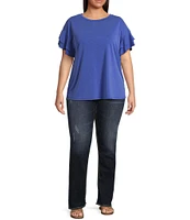 Moa Moa Plus Flutter Sleeve T-Shirt