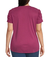 Moa Moa Plus Puff Sleeve T-Shirt