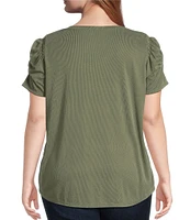 Moa Moa Plus Puff Sleeve T-Shirt