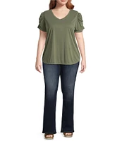 Moa Moa Plus Puff Sleeve T-Shirt