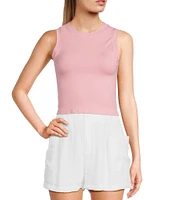 Moa Moa Seamless Crop Tank Top