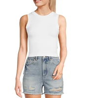 Moa Moa Seamless Crop Tank Top