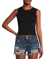 Moa Moa Seamless Crop Tank Top