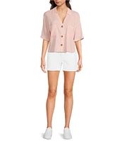 Moa Moa Short Sleeve 3-Button-Front Camp Shirt
