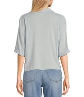 Moa Moa Short Sleeve 3-Button-Front Camp Shirt