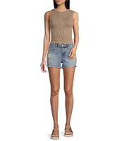 Moa Moa Sleeveless Crewneck Tank Top