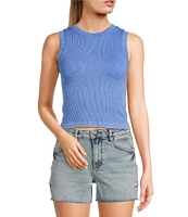Moa Moa Sleeveless Crewneck Tank Top