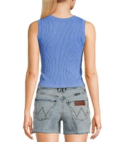 Moa Moa Sleeveless Crewneck Tank Top
