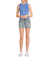 Moa Moa Sleeveless Crewneck Tank Top
