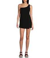 Moa Moa Sleeveless One Shoulder Romper