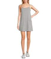 Moa Moa Sleeveless Scoop Neck Mini Romper Dress