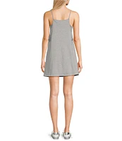 Moa Moa Sleeveless Scoop Neck Mini Romper Dress