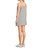 Moa Moa Sleeveless Scoop Neck Mini Romper Dress