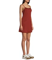 Moa Moa Sleeveless Scoop Neck Mini Romper Dress