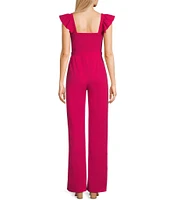 Moa Moa Sleeveless Square Neck Jumpsuit