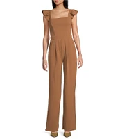 Moa Moa Sleeveless Square Neck Jumpsuit