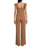 Moa Moa Sleeveless Square Neck Jumpsuit