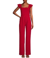 Moa Moa Sleeveless Square Neck Jumpsuit