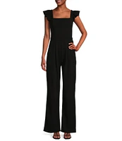 Moa Moa Sleeveless Square Neck Jumpsuit