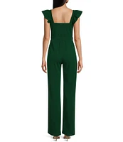 Moa Moa Sleeveless Square Neck Jumpsuit