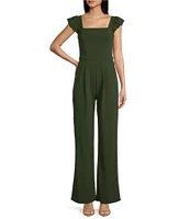 Moa Moa Sleeveless Square Neck Jumpsuit