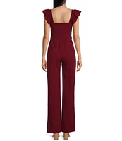 Moa Moa Sleeveless Square Neck Jumpsuit