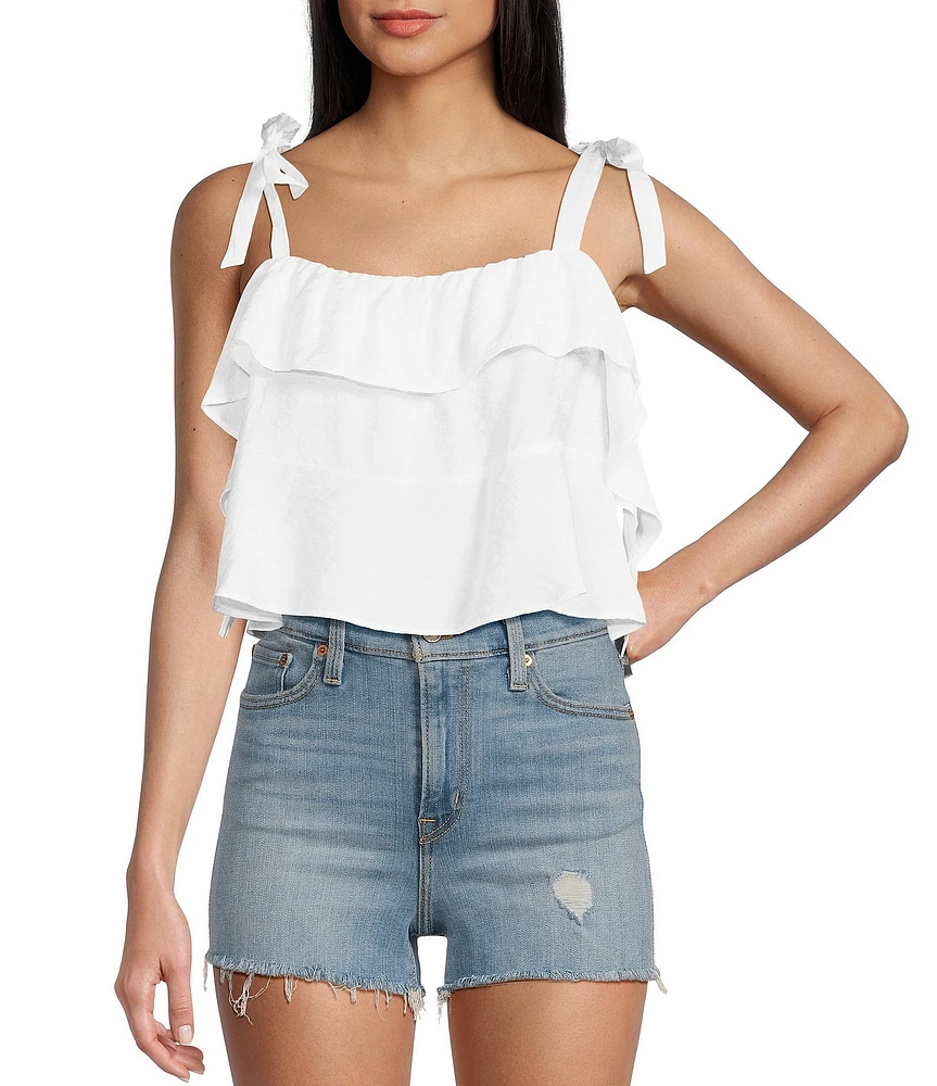 Moa Moa Sleeveless Tie Strap Top