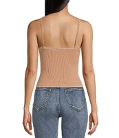 Moa Moa Sleeveless V-Neck Basic Tank Top