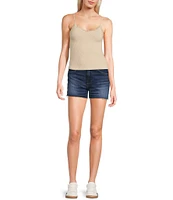 Moa Moa Sleeveless V-Neck Basic Tank Top