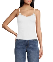 Moa Moa Sleeveless V-Neck Basic Tank Top